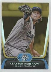 Clayton Kershaw [Gold] #55 Baseball Cards 2012 Bowman Platinum Prices