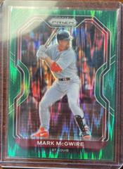 Mark McGwire [Forest Green Flash Prizm] #58 Baseball Cards 2021 Panini Prizm Prices