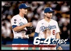 Trea Turner, Corey Seager Baseball Cards 2022 Topps Turnin' Two 6-4 Stars Prices