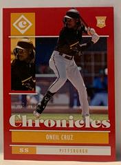 Oneil Cruz [Red] #2 Baseball Cards 2022 Panini Chronicles Prices