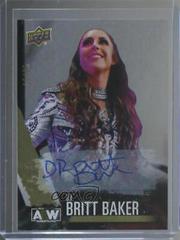 Dr. Britt Baker [Pyro Autograph] Wrestling Cards 2021 Upper Deck AEW Prices