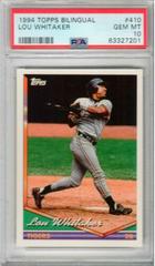 Lou Whitaker Baseball Cards 1994 Topps Bilingual Prices