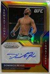 Dominick Reyes [Gold] #SS-DRY Ufc Cards 2021 Panini Prizm UFC Sensational Signatures Prices