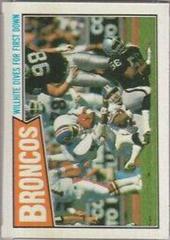 Broncos Team Leaders [Willhite Dives for First] #30 Football Cards 1987 Topps Prices