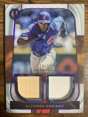 Alfonso Soriano [Purple] #DR-AS Baseball Cards 2022 Topps Tribute Dual Relics Prices