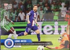 Lionel Messi #27 Soccer Cards 2022 Topps Now UEFA Champions League Prices
