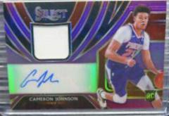 Cameron Johnson [Purple] #CJN Basketball Cards 2019 Panini Select Rookie Jersey Autographs Prices