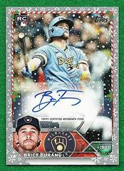 Brice Turang [Silver] #HAC-BT Baseball Cards 2023 Topps Holiday Autographs Prices