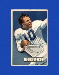 Joe Golding Football Cards 1951 Bowman Prices