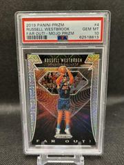 Russell Westbrook [Mojo Prizm] #4 Basketball Cards 2019 Panini Prizm Far Out Prices