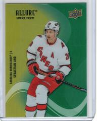Sebastian Aho [Yellow Green] #SF-1 Hockey Cards 2022 Upper Deck Allure Color Flow Prices