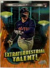 Masataka Yoshida [Orange Galactic] #ET-14 Baseball Cards 2023 Topps Cosmic Chrome Extraterrestrial Talent Prices