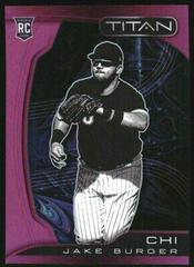 Jake Burger [Pink] Baseball Cards 2022 Panini Chronicles Titan Prices