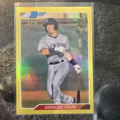 Anthony Volpe [Yellow Refractor] #VOL Baseball Cards 2020 Bowman Heritage Chrome Prospects Prices