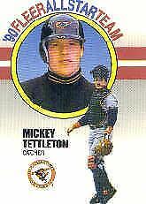 Mickey Tettleton #12 Baseball Cards 1990 Fleer Baseball All-Stars Prices