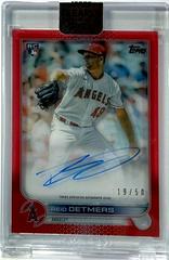 Reid Detmers [Red] #CAA-RD Baseball Cards 2022 Topps Clearly Authentic Autographs Prices