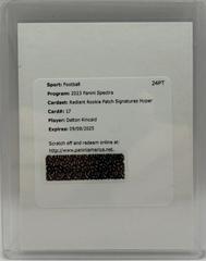Dalton Kincaid #35 Football Cards 2023 Panini Spectra Rookie Autograph Hyper Prices