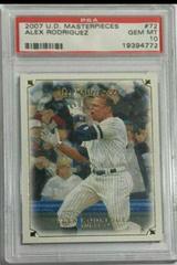 Alex Rodriguez #72 Baseball Cards 2007 Upper Deck Masterpieces Prices