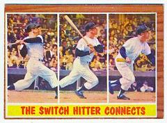 The Switch Hitter Connects #318 Baseball Cards 1962 Topps Prices
