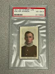 Walter Johnson Baseball Cards 1911 M116 Sporting Life Prices