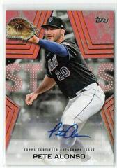 Pete Alonso [Red] #BSA-PA Baseball Cards 2023 Topps Series 1 Stars Autographs Prices