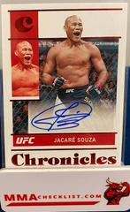 Jacare Souza [Red] Ufc Cards 2022 Panini Chronicles UFC Signatures Prices