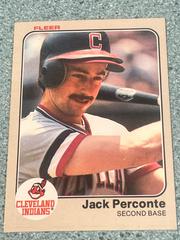 Jack Perconte #417 Baseball Cards 1983 Fleer Prices