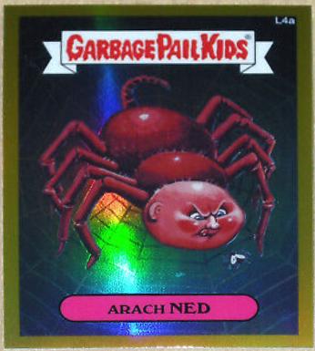 Arach NED [Gold] #L4a 2013 Garbage Pail Kids Chrome