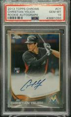Christian Yelich Baseball Cards 2013 Topps Chrome Rookie Autograph Prices