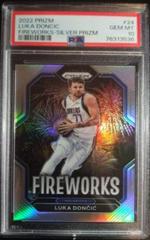 Luka Doncic [Silver] #24 Basketball Cards 2022 Panini Prizm Fireworks Prices