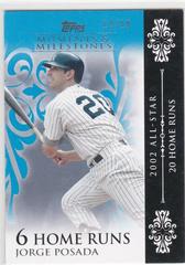 Jorge Posada [4 Home Runs] #64 Baseball Cards 2008 Topps Moments & Milestones Prices