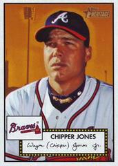 Chipper Jones #52 Baseball Cards 2001 Topps Heritage Prices