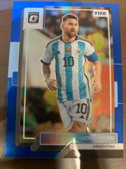 Lionel Messi [Optic Blue] Soccer Cards 2022 Panini Donruss Prices