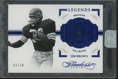 Jim Brown [Sapphire] Football Cards 2016 Panini Flawless Prices