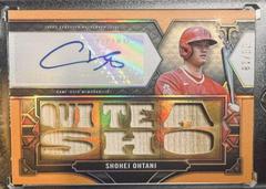 Shohei Ohtani [Amethyst] Baseball Cards 2022 Topps Triple Threads Autograph Relic Prices