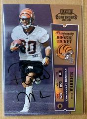 Peter Warrick [Championship Ticket Autograph] Football Cards 2000 Playoff Contenders Prices