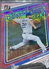 Clayton Kershaw [Pink Fireworks] #D-1 Baseball Cards 2022 Panini Donruss Dominators Prices