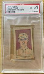 Frank Frisch [Giants] Baseball Cards 1926 W512 Hand Cut Prices