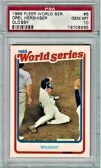 Orel Hershiser [Glossy] Baseball Cards 1989 Fleer World Series Prices