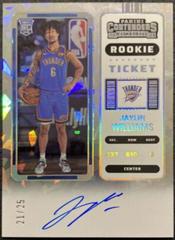Jaylin Williams [Autograph Cracked Ice Ticket] #138 Basketball Cards 2022 Panini Contenders Prices