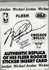 Michael Jordan [Holographic Foil Autograph] Basketball Cards 1998 Fleer 23KT Gold Prices