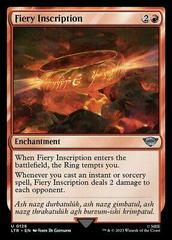 Fiery Inscription #577 Magic Lord of the Rings Prices