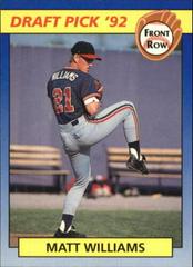 Matt Williams #53 Baseball Cards 1992 Front Row Draft Picks Prices
