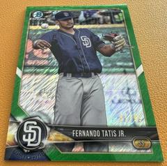 Fernando Tatis Jr. [Green Shimmer Refractor] Baseball Cards 2018 Bowman Chrome Prospects Prices