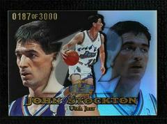 John Stockton [Row 1] #60 Basketball Cards 1998 Flair Showcase Prices