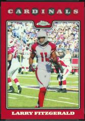 Larry Fitzgerald [Red Refractor] #TC86 Football Cards 2008 Topps Chrome Prices