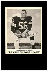 John Morrow Football Cards 1963 Kahn's Wieners Prices
