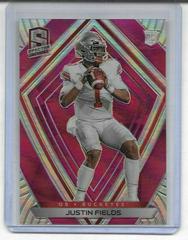 Justin Fields [Pink Prizm] #280 Football Cards 2021 Panini Chronicles Draft Picks Spectra Prices
