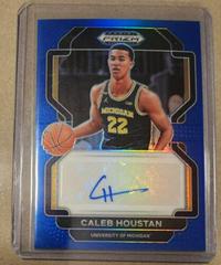 Caleb Houstan [Blue Prizm] #DP-HOU Basketball Cards 2022 Panini Prizm Draft Picks Autographs Prices
