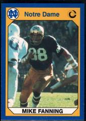 Mike Fanning #33 Football Cards 1990 Notre Dame Collegiate Collection Prices